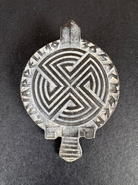 Photo 1 of Third Reich Gau Appell Sachsen 1936 Tinnie Badge - collectible militaria item