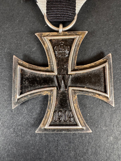 Photo 2 of WW1 German 1914 Iron Cross 2nd Class Medal WILM - collectible militaria item