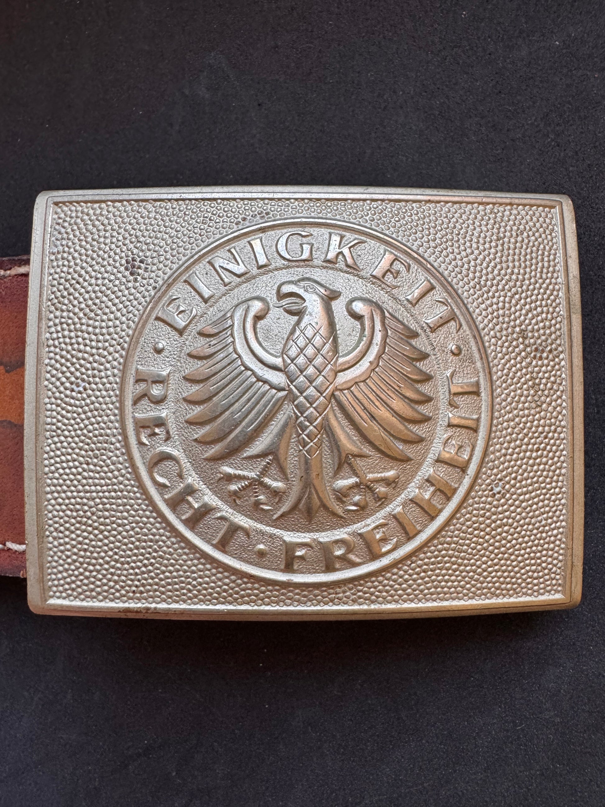 Photo 2 of After WW2 West German Army Belt Buckle - collectible militaria item