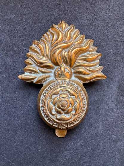 Photo 1 of WW1 British Army Royal Fusiliers Cap Badge - collectible militaria item