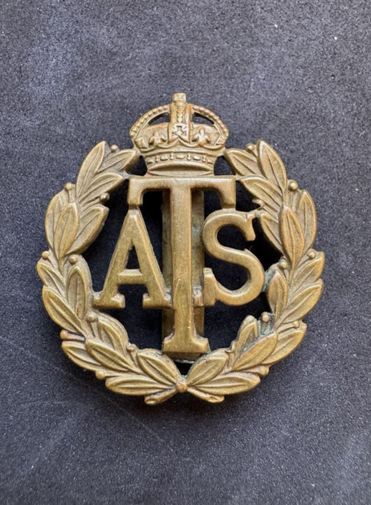 Photo 1 of WW2 British Auxiliary Territorial Service Cap Badge ATS - collectible militaria item