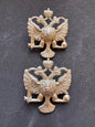 Photo 1 of WW2 British Army 1st King's Dragoon Guards Uniform Collar Badges - collectible militaria item