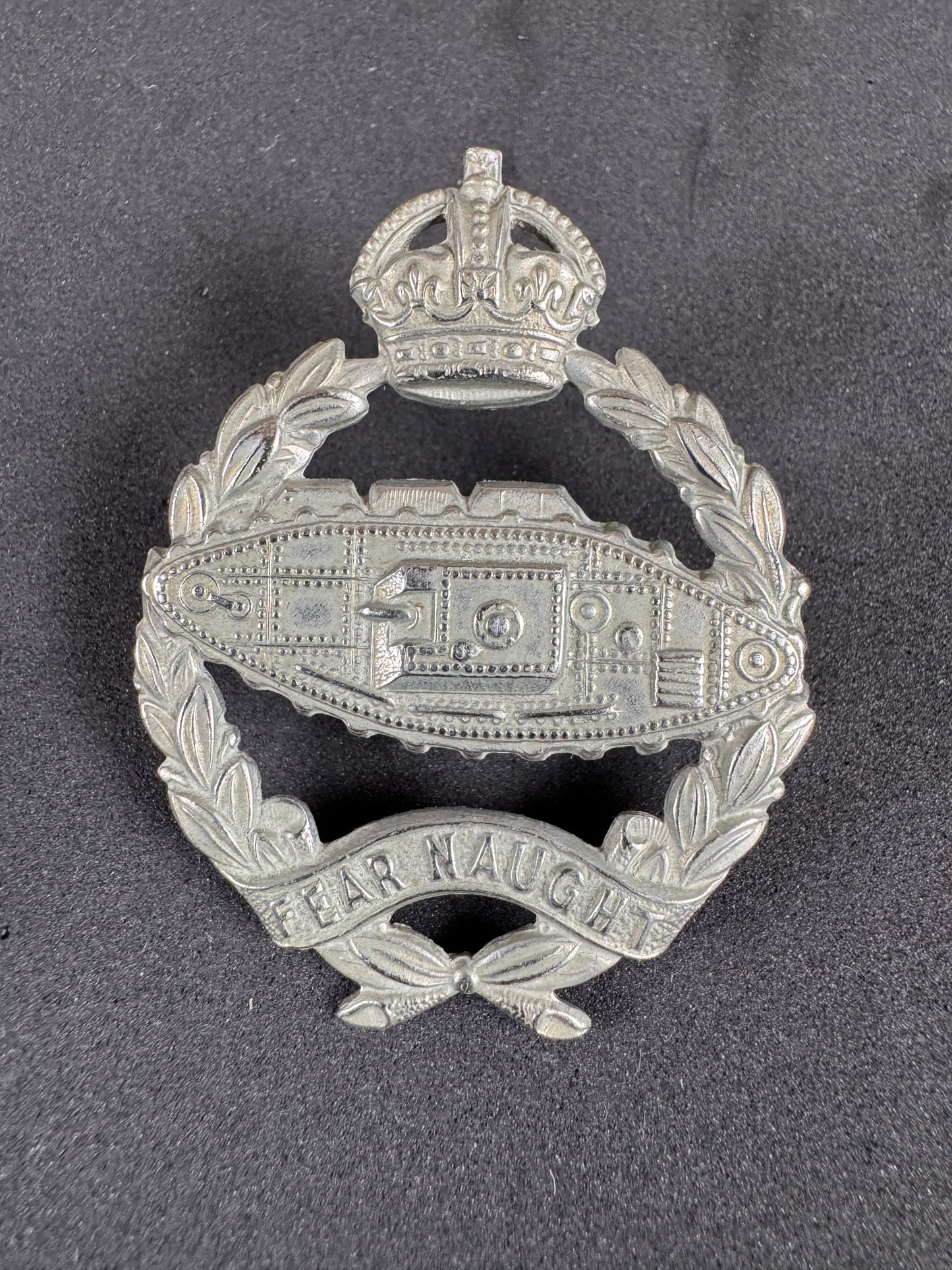 Photo 1 of WW2 British Army Royal Tank Regiment Cap Badge RTR - collectible militaria item