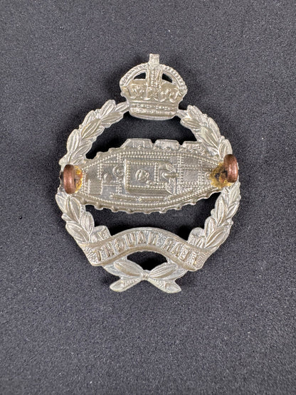 Photo 2 of WW2 British Army Royal Tank Regiment Cap Badge RTR - collectible militaria item
