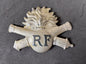Photo 1 of WW1 French Army Artillery Adrian Helmet Badge RF - collectible militaria item