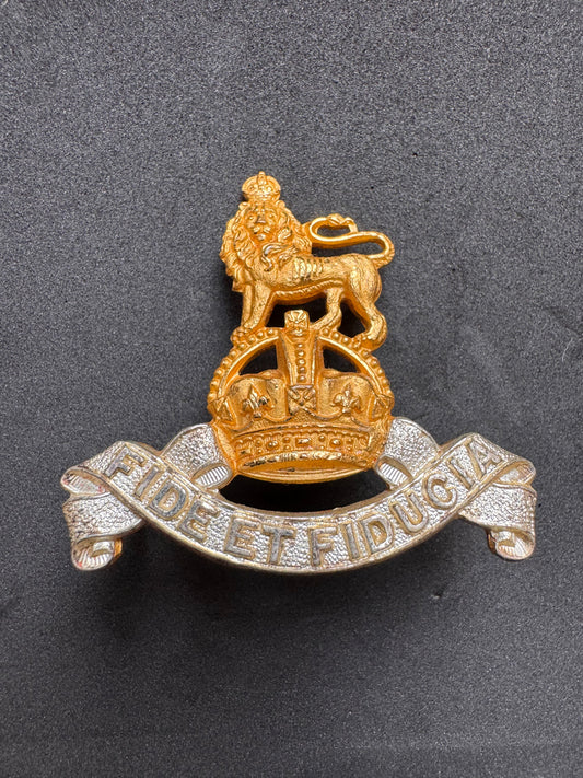 Photo 1 of WW2 British Army Royal Army Pay Corps Officer's Cap Badge - collectible militaria item