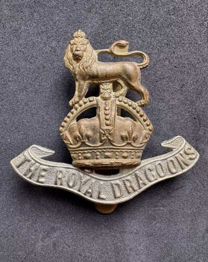 Photo 1 of WW1 British Army 1st The Royal Dragoons Cap Badge - collectible militaria item