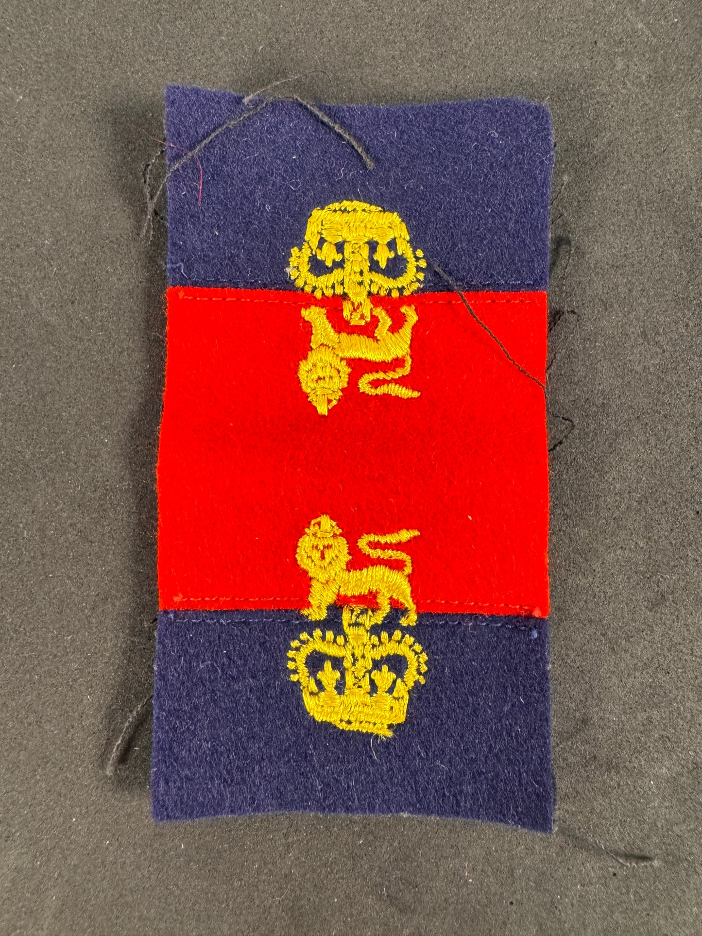 Photo 1 of Post-WW2 British War Office Controlled Units Cloth Formation Sign - collectible militaria item