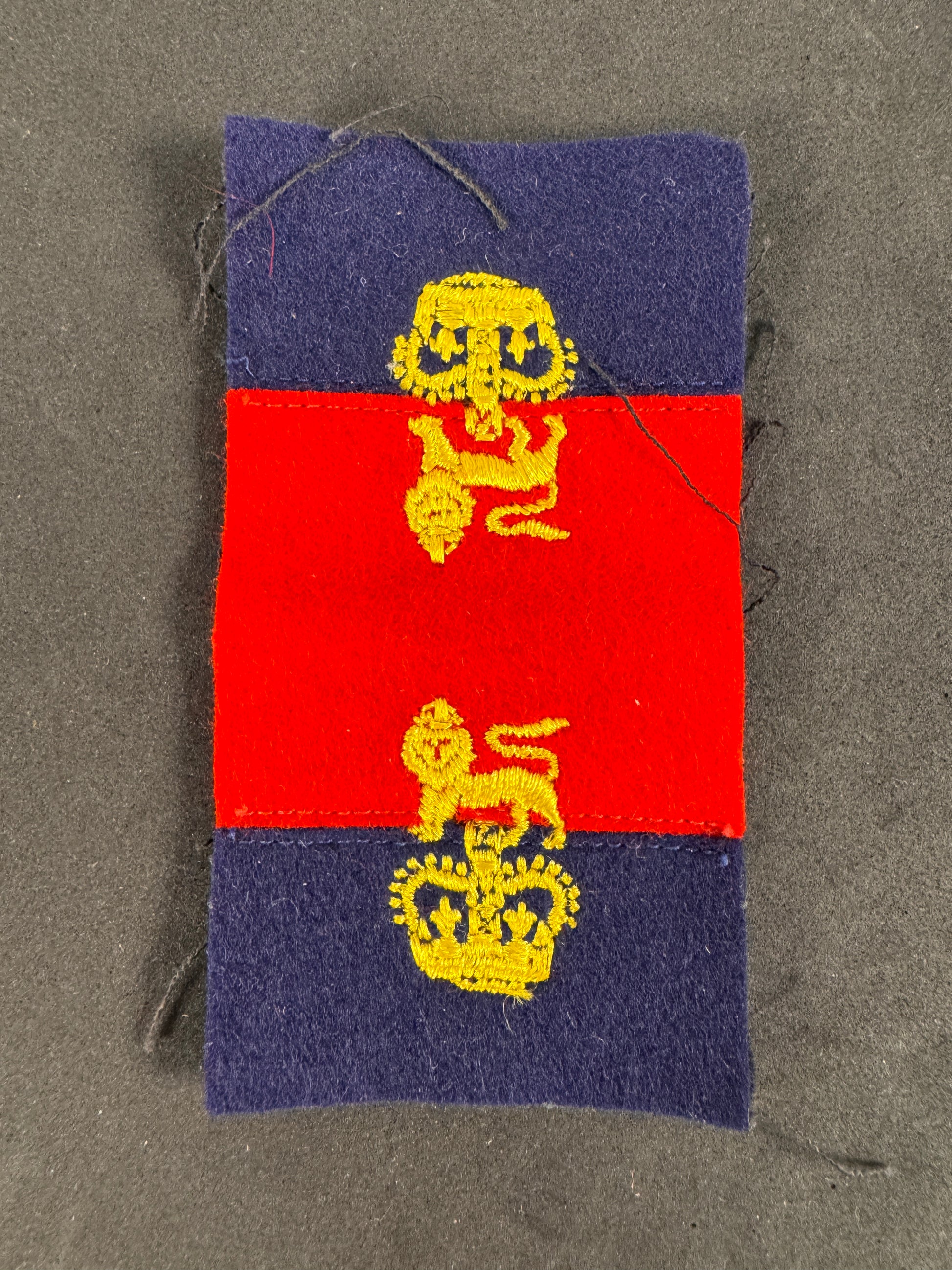 Photo 1 of Post-WW2 British War Office Controlled Units Cloth Formation Sign - collectible militaria item