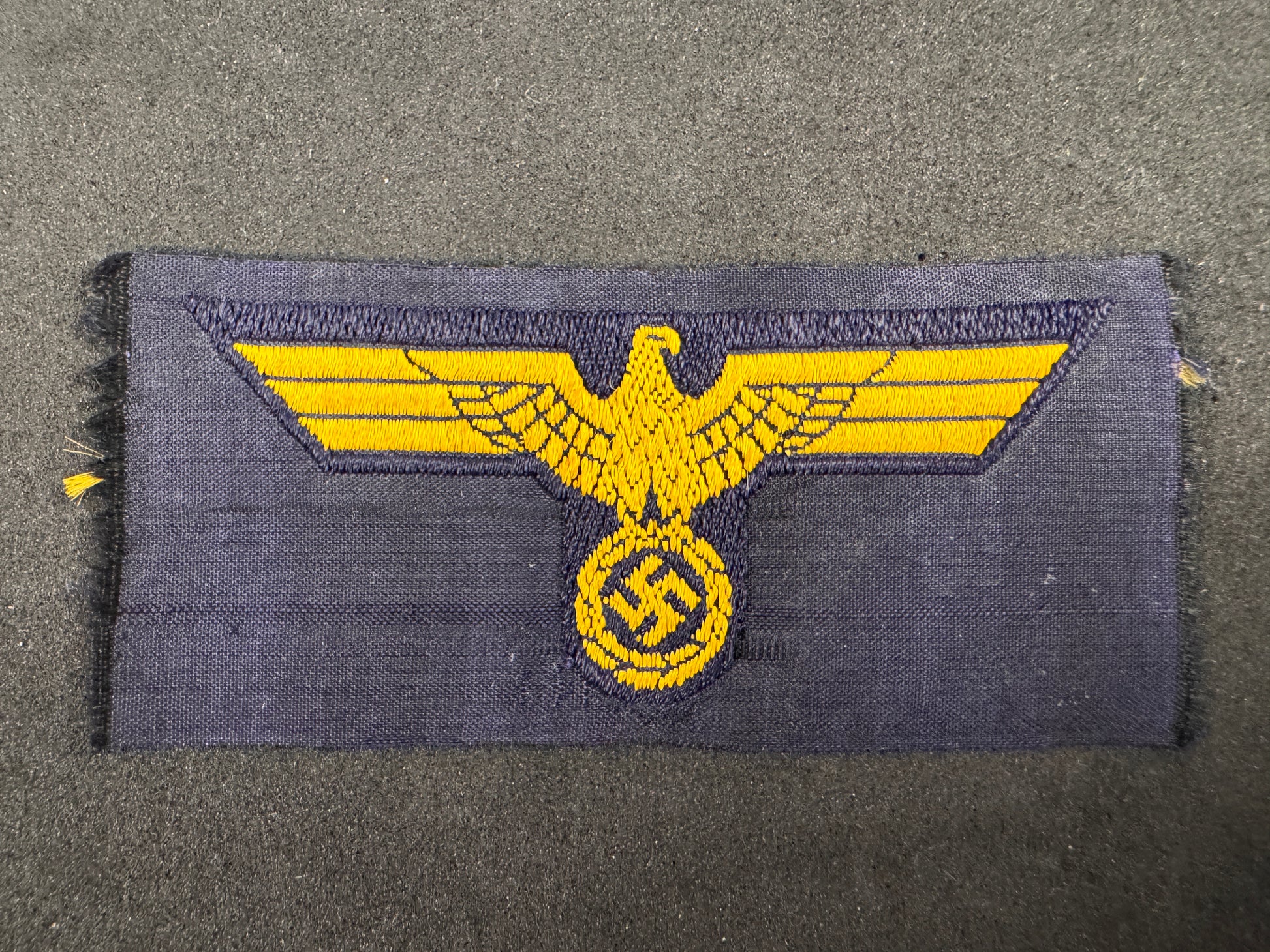 Photo 2 of WW2 German Kriegsmarine BeVo Cap Eagle - collectible militaria item