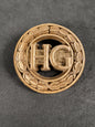 Photo 1 of WW2 British Army Home Guard (HG) Plastic Economy Cap Badge - collectible militaria item