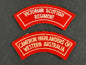 Photo 1 of Australian Army CMF Scottish Regimental Shoulder Titles - collectible militaria item
