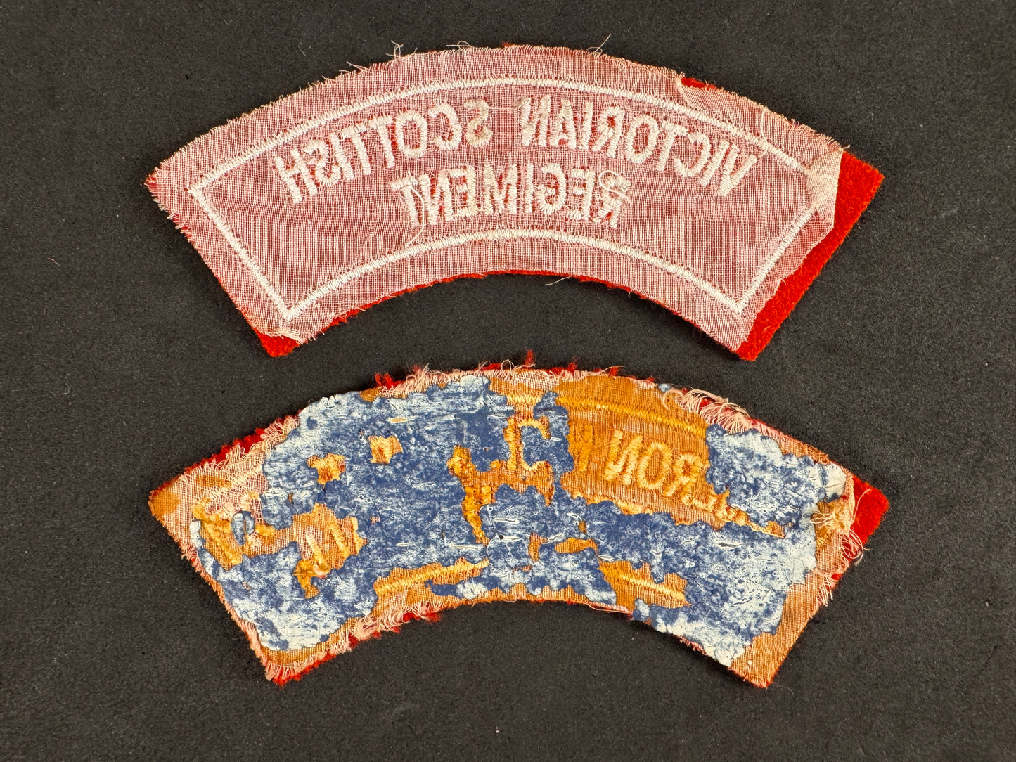 Photo 2 of Australian Army CMF Scottish Regimental Shoulder Titles - collectible militaria item