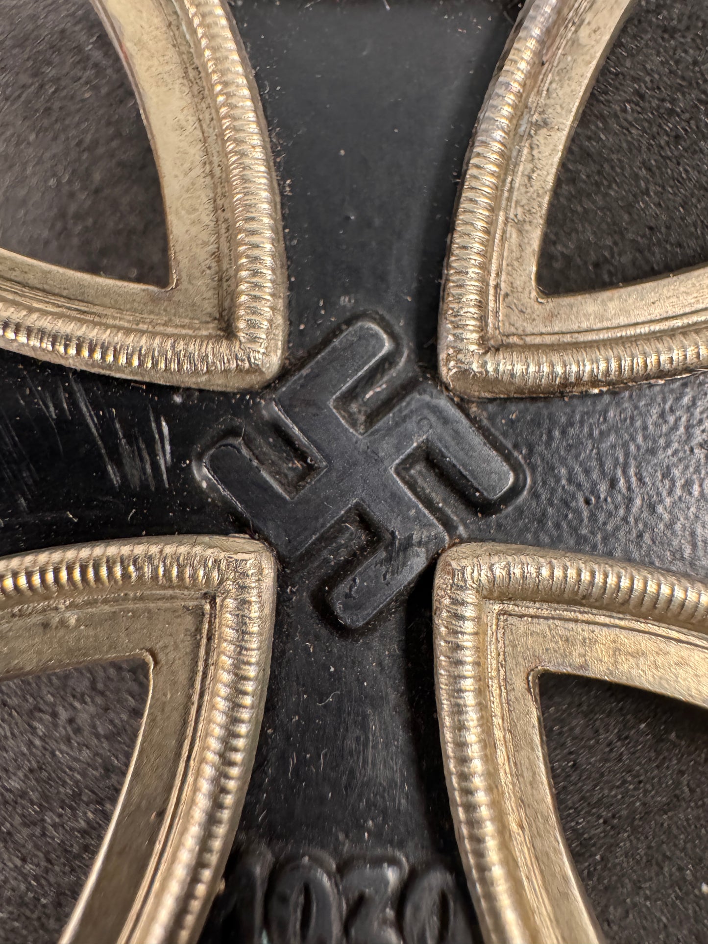 Photo 3 of WW2 German Iron Cross 1st Class - Maker Marked “65” (Klein & Quenzer) - collectible militaria item