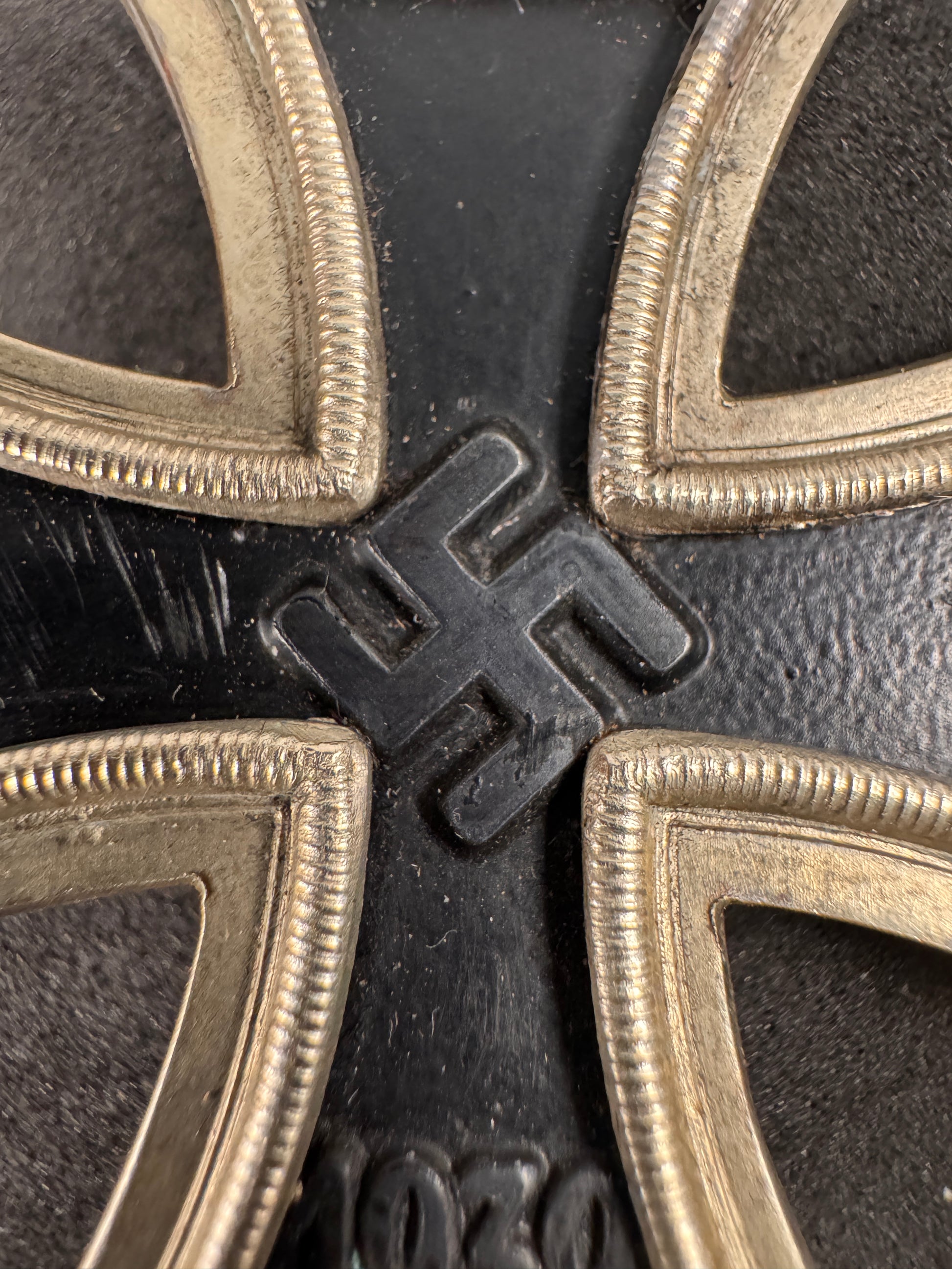 Photo 3 of WW2 German Iron Cross 1st Class - Maker Marked “65” (Klein & Quenzer) - collectible militaria item