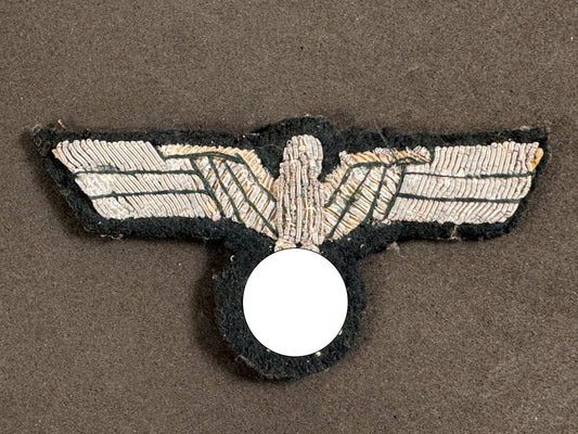 Photo 1 of WW2 German Army (Heer) Officer's Bullion Tunic Breast Eagle - collectible militaria item