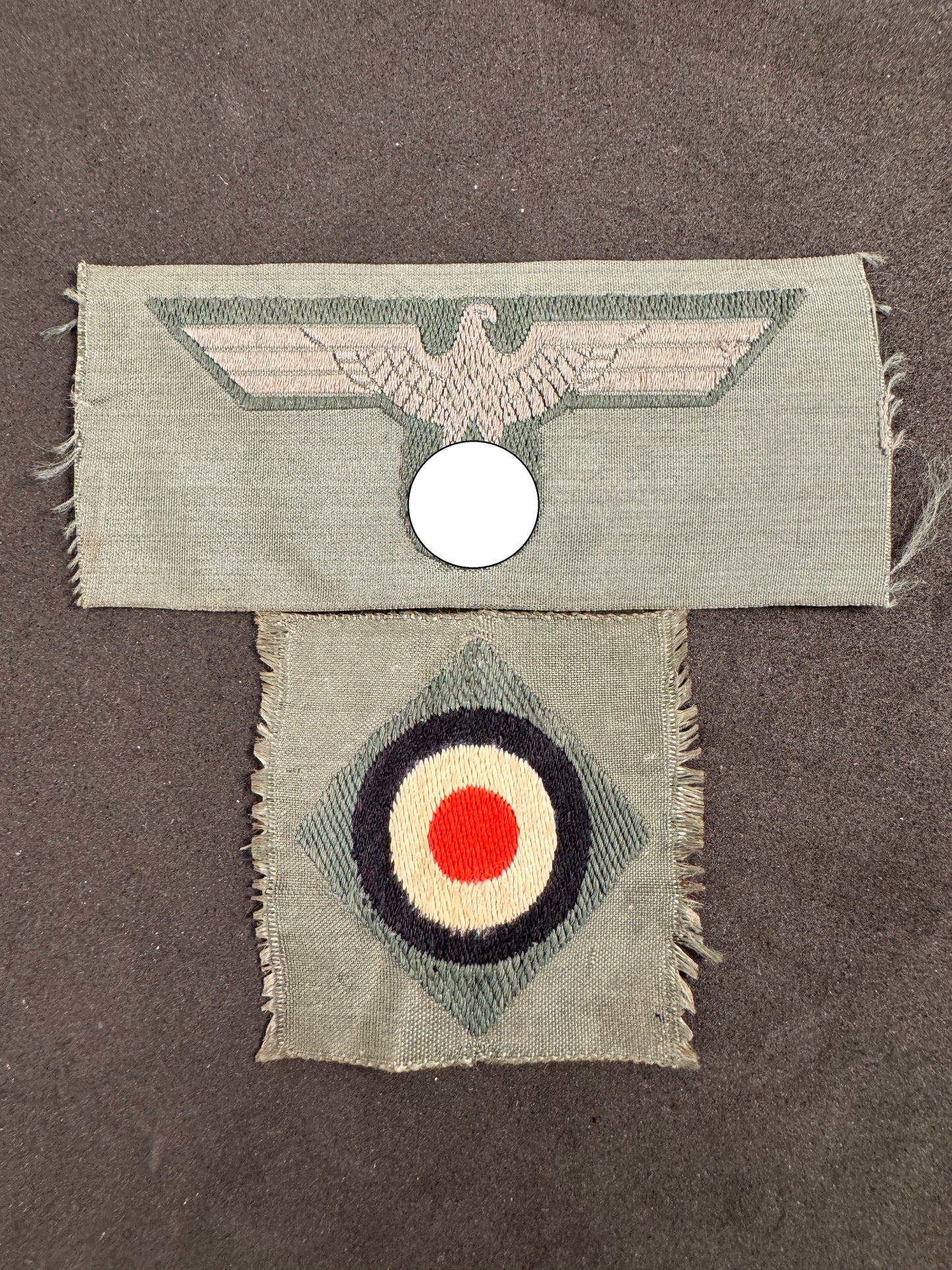 Photo 1 of WW2 German Army (Heer) M43 BeVo Cap Eagle & Cockade - collectible militaria item