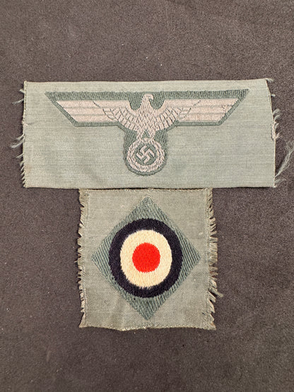 Photo 2 of WW2 German Army (Heer) M43 BeVo Cap Eagle & Cockade - collectible militaria item