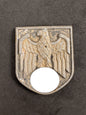 Photo 1 of WW2 German Afrika Korps Pith Helmet Eagle Shield - Marked PuC - collectible militaria item