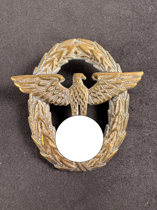 Photo 1 of Third Reich Police First Pattern Cap Badge - collectible militaria item