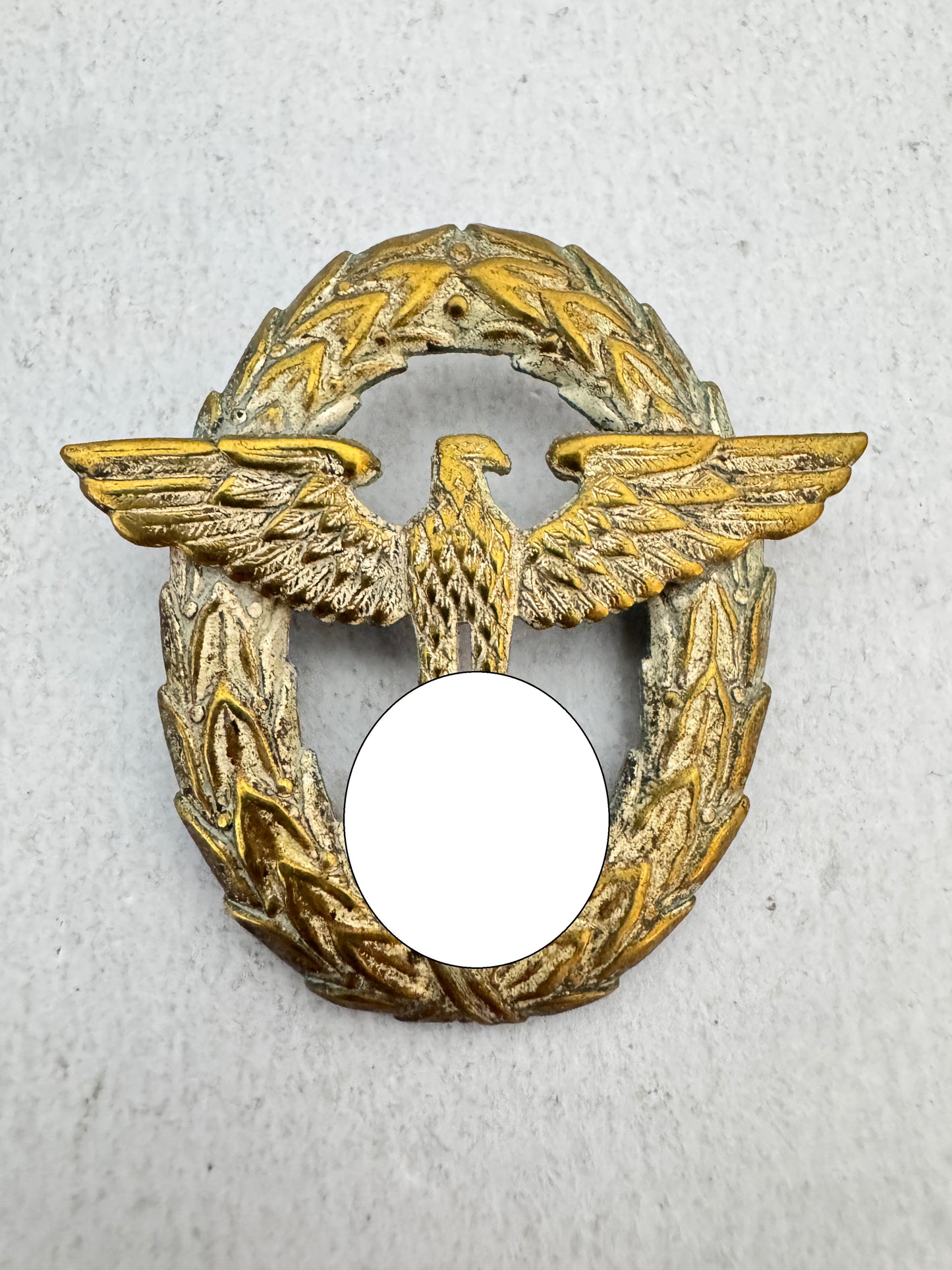 Third Reich Police First Pattern Cap Badge