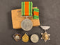 Photo 1 of WW2 British Defence Medal - Boxed with British Legion & Masonic Badges - collectible militaria item