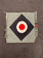 Photo 1 of WW2 German Army Panzer M43 Tri-color Cap Badge - collectible militaria item