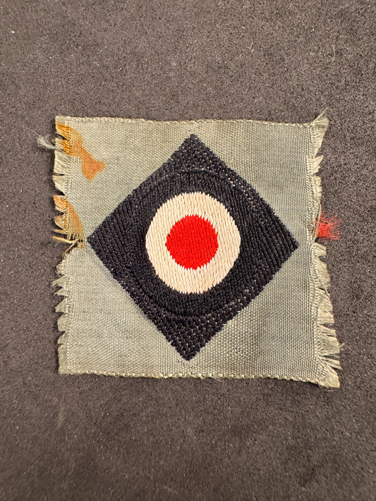 Photo 1 of WW2 German Army Panzer M43 Tricolor Mutzen Cap Badge - collectible militaria item
