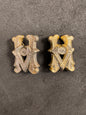 Photo 1 of WW2 German Administrative Officer's Shoulder Board Cyphers (Pair) - collectible militaria item