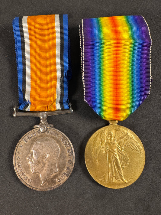 Photo 1 of WW1 British War Medals East Yorkshire Regiment - collectible militaria item