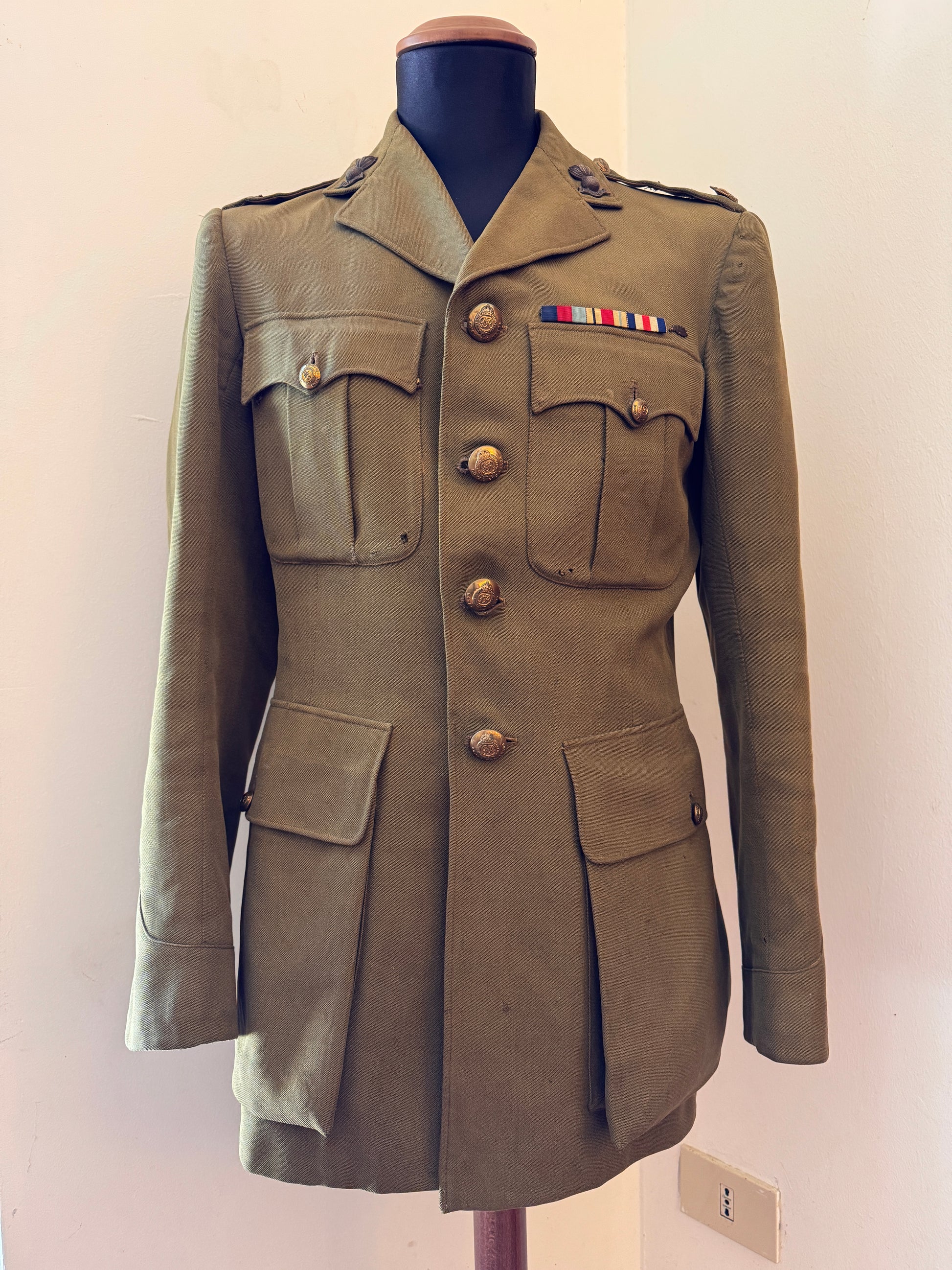 Photo 1 of WW2 British Army Royal Engineers Officer's Service Tunic - collectible militaria item