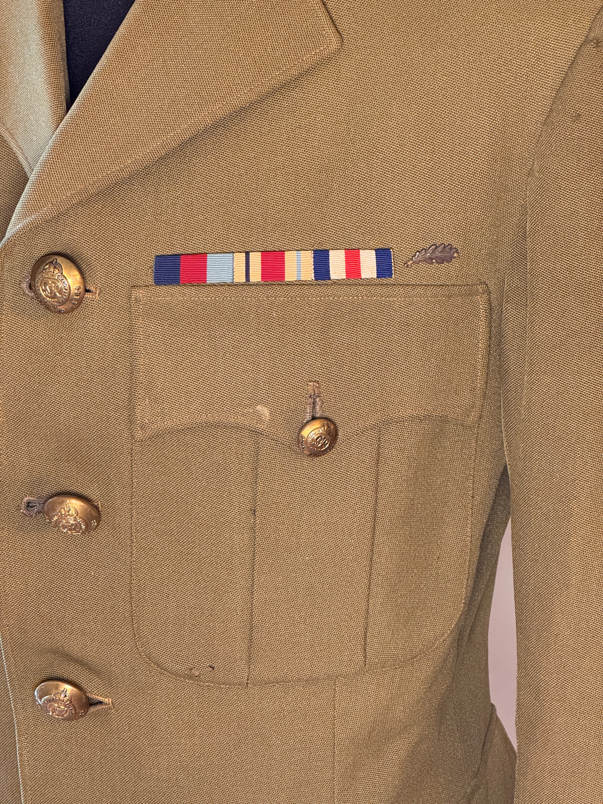 Photo 7 of WW2 British Army Royal Engineers Officer's Service Tunic - collectible militaria item