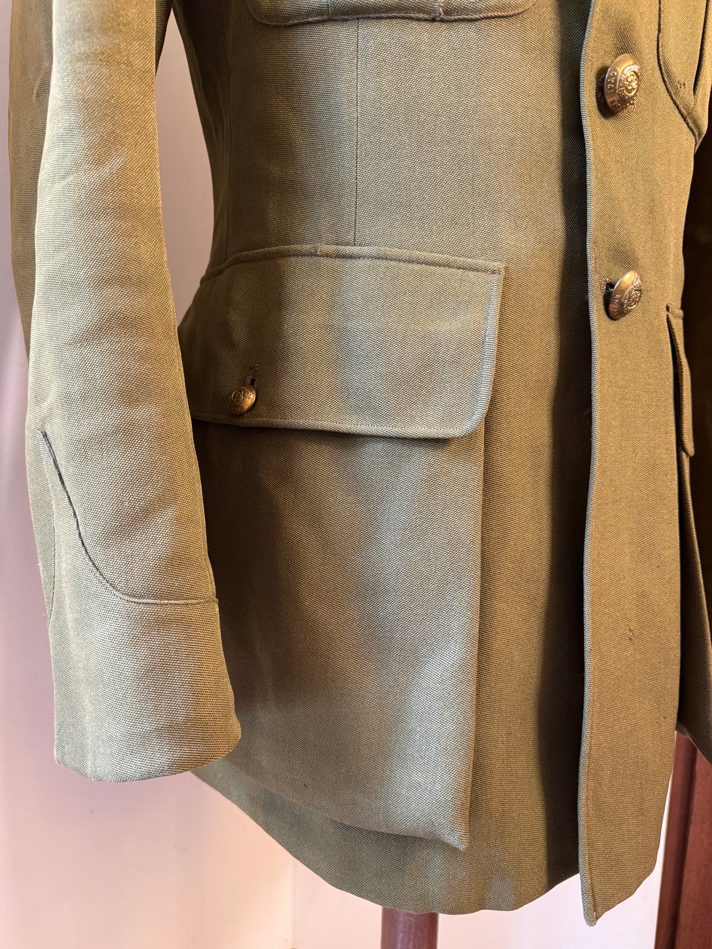 Photo 8 of WW2 British Army Royal Engineers Officer's Service Tunic - collectible militaria item