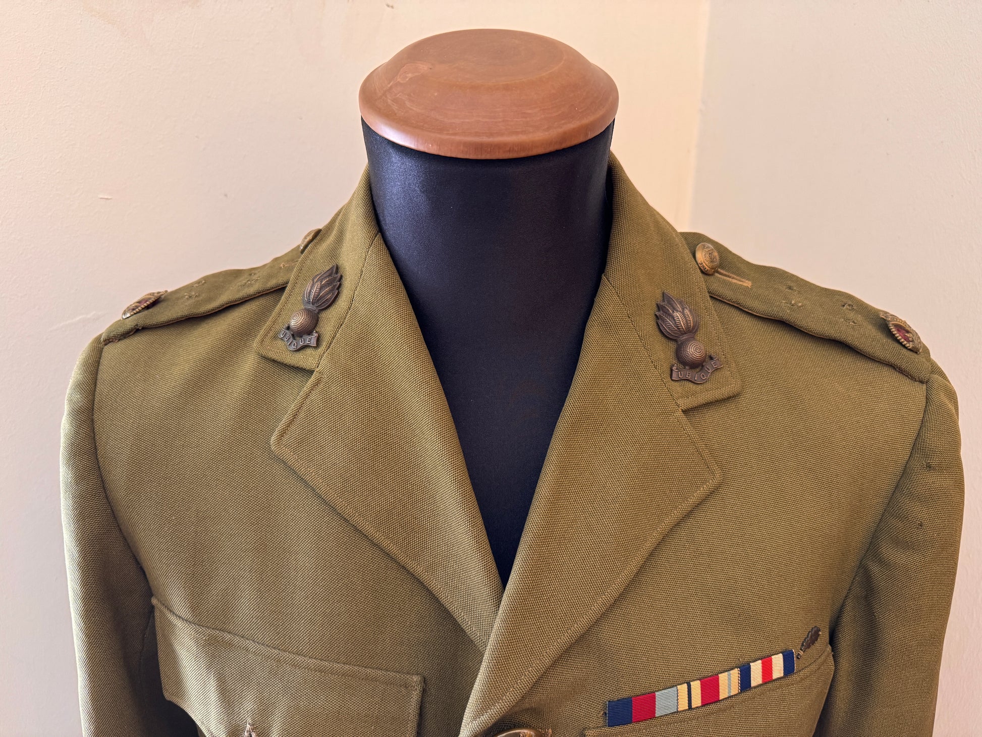 Photo 2 of WW2 British Army Royal Engineers Officer's Service Tunic - collectible militaria item