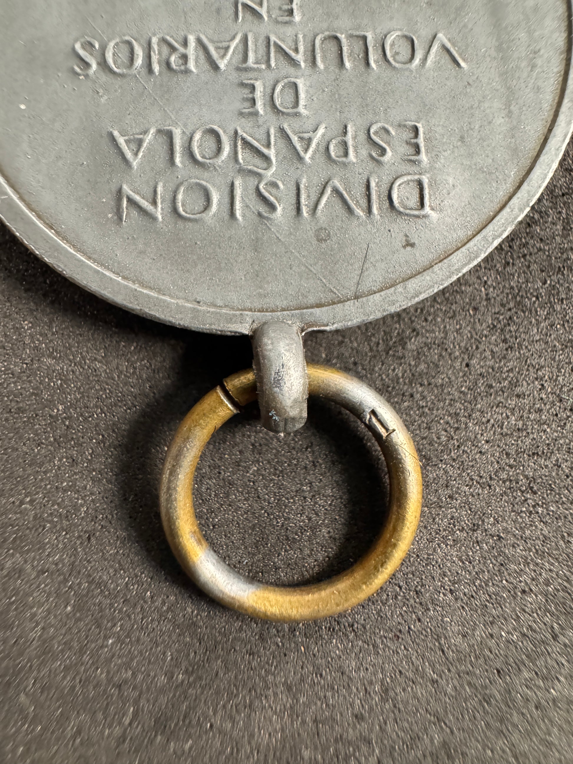 Photo 5 of WW2 German Spanish Blue Division Medal - Deschler & Sohn “1” Maker Mark - collectible militaria item