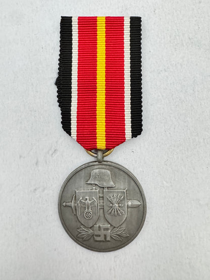 WW2 German Spanish Blue Division Medal – Deschler & Sohn “1” Maker Mark