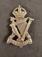 Photo 1 of WW2 British Army Royal Ulster Rifles Cap Badge - overseas pagri badge - collectible militaria item