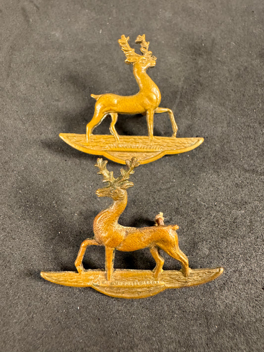 Photo 1 of WW1 British Army Hertfordshire Yeomanry Collar Badges (Pair) - collectible militaria item