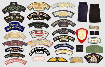 Lot of Canadian Army Cloth Shoulder Titles
