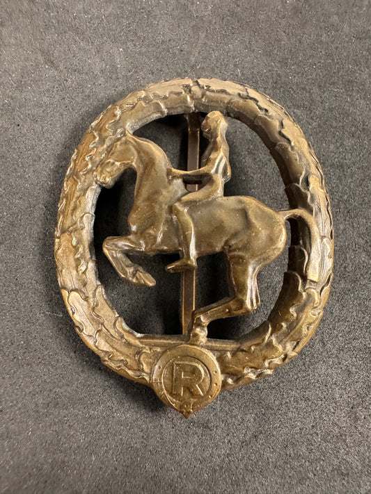Photo 1 of Third Reich German Horsemanship Badge - Original WW2 Era Equestrian Award - collectible militaria item