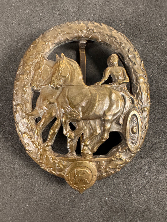 Photo 1 of Third Reich German Horse Driver's Badge - Bronze Grade - collectible militaria item