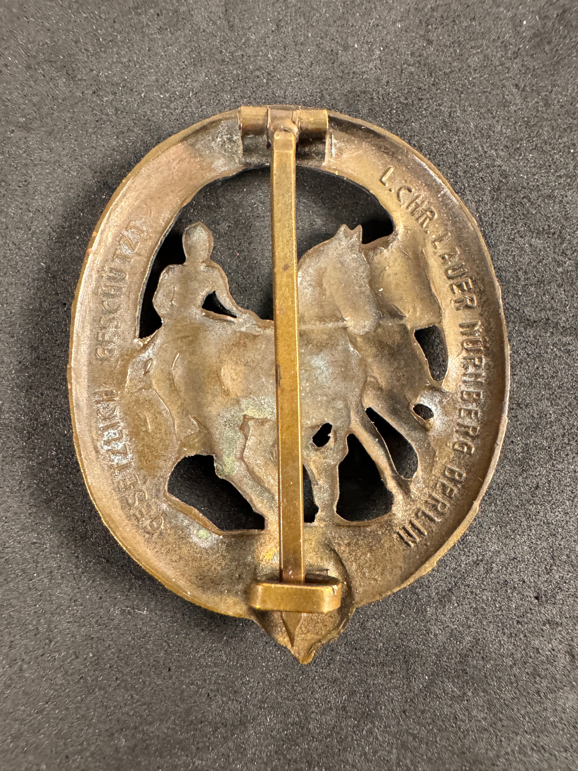 Photo 2 of Third Reich German Horse Driver's Badge - Bronze Grade - collectible militaria item
