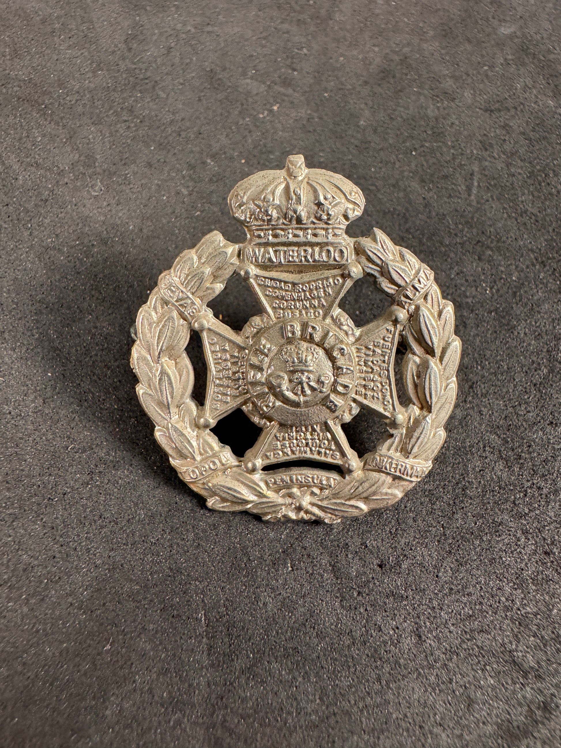 Photo 1 of Victorian British Army Rifle Brigade Field Service Cap Badge - collectible militaria item