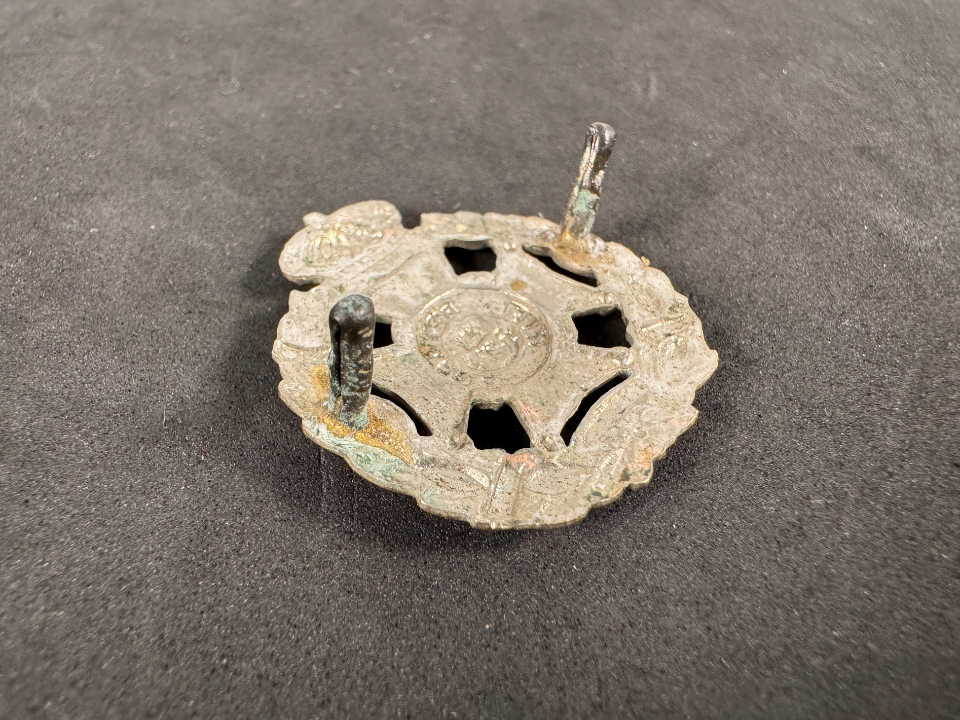 Photo 3 of Victorian British Army Rifle Brigade Field Service Cap Badge - collectible militaria item