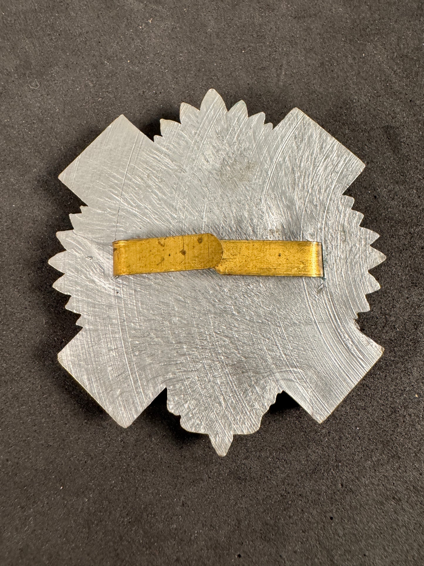 Photo 2 of WW2 British Army Highland Light Infantry Plastic Economy Cap Badge - collectible militaria item