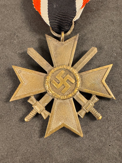 Photo 3 of WW2 German War Merit Cross 2nd Class with Swords - 127 - collectible militaria item