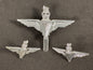 Photo 1 of British Army Parachute Regiment Cap & Collar Badge Set - collectible militaria item