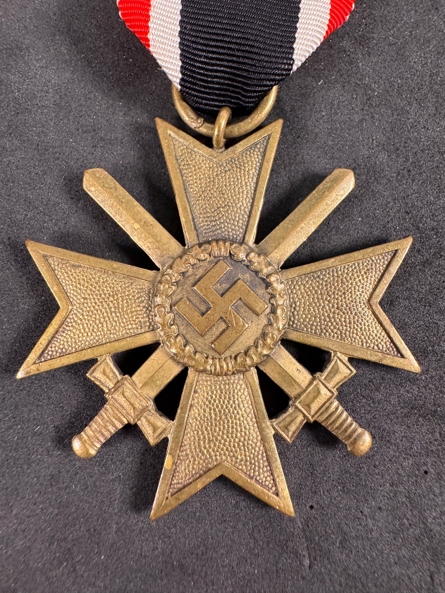 Photo 3 of WW2 German War Merit Cross 2nd Class with Swords - Maker Mark 93 - collectible militaria item