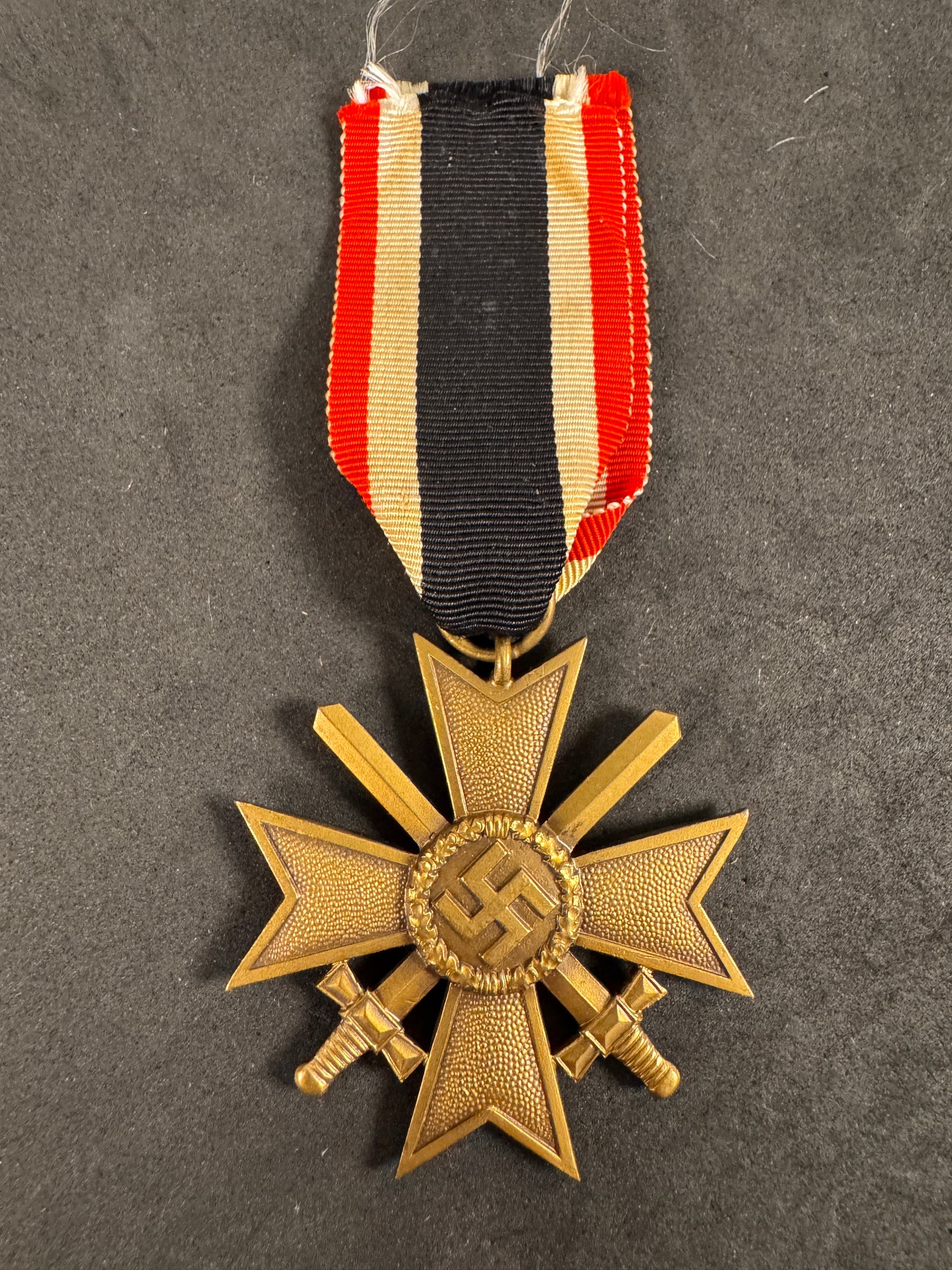 Photo 2 of WW2 German War Merit Cross 2nd Class with Swords - Maker Mark 95 - collectible militaria item
