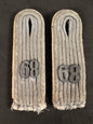 Photo 1 of WW2 German Army Officer’s Shoulder Boards - 68th Infantry Regiment (Pair) - collectible militaria item